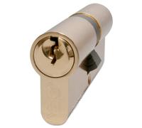 Yale Euro Double Cylinder, 3 Keys Supplied, Standard Security, Boxed, Suitable for All Door Types, Brass Finish, 35:10:45 (90 mm)