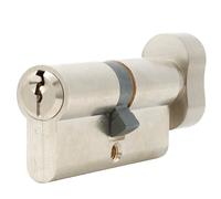 YALE EURO TURN CYLINDER 6 PIN 80MM SATIN 35-10-35
