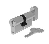 Yale YC054KD303003N1 YC054 Lock Cylinder, 30 mm-30 mm-Nickel-Plated, 30/30