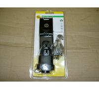 Yale - Y220B/51/118/HSP - Steel Hasp & Weatherproof Padlock - Outdoor use - Secure Gates - Secure Sheds - 3 Keys - High Protection