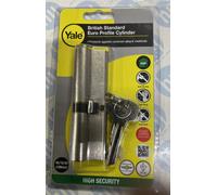 Yale Single Euro Cylinder Lock PKM4050-NP KM Superior 1-Star 40/50 (100mm) Nickel High-Security