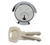Yale High Security Chrome-Plated Metal Single Rim Cylinder Lock, (L)42mm