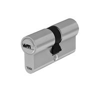 Yale High Security European Cylinder for Lock YC101KD404004N1 Nickel-Plated, 40/40 mm, Twin, Clutched, 4 Keys