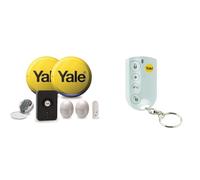 YALE HSA APP ENABLED ALARM KIT (ROUND SIREN) & Locks HSA6060 Alarm Accessory - Remote Keyfob, Wireless, White, 137 x 75 x 15