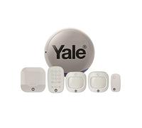 Yale IA-320G Sync Smart Home Alarm 6 piece kit with Grey Siren. Includes Sync Alarm Hub, External Grey Siren, 1x Door/Window Contacts, 2x PIR Motion Detector, Keypad.