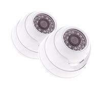Yale Indoor HD 720 Dome Camera Twin Pack, HDC-302W-2,Yale SV-8C-4ABFX Smart Home CCTV Kit-HD1080, 4 Camera, 8 Channel, 2TB Harddrive, Black
