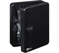 Yale Cabinet for 46 Keys, Combination Lock, Wall Mounted, 30 x 24 x 8 cm, Black