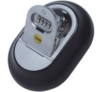 YALE Key Cabinet Weather-Resistant Black/Grey Outdoor Use Y500 10011