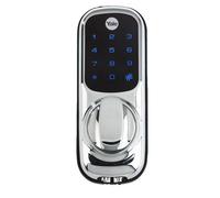 Yale Keyless Polished Grey Chrome Effect Chrome Effect Smart Digital Door Lock