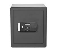 Yale Large Maximum Security Fingerprint Safe, Sold Secure Silver, Secured by Design approved, Digital Keypad, LED Light Indicators, Steel Locking Bolts, Emergency Override Key - YSFM/400/EG1