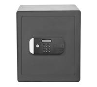Yale Large Maximum Security Safe, Sold Secure Silver, Digital Keypad, LED Light Indicators, Steel Locking Bolts, Emergency Override Key - YSEM/400/EG1