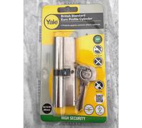 Yale Lock PKM4045-NP BS Euro Profile Cylinder Kitemark 45/10/40 95mm Chrome