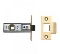 Yale Tubular 3 x Mortice Latch, Where No Locking is Required, Polished Brass, 2.5 Inch/64 mm