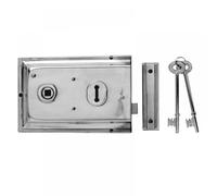Yale Locks P334 Rim Lock Chrome Finish 156 x 104 mm Visi Pack