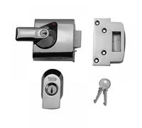 Yale Locks 630010005162 Bs1 Nightlatch British Standard Lock 60Mm Backset Chrome Finish Visi