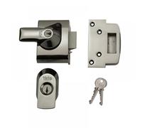 Yale P-BS2-CH-CH-40 - BS2 British Standard Nightlatch - 40mm - Chrome Finish - High Security Approved by Insurance Companies