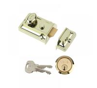 Yale Locks 630077101542 P77 Traditional Nightlatch 60Mm Backset Brasslux Finish Box