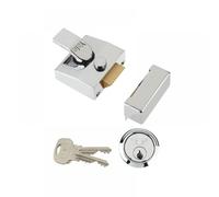 Yale B-85-CH-CH-40 Deadlocking Nightlatch, 40 mm, Chrome Finish, High Security with Automatic Deadlock