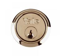 Yale Locks 631109031025 B1109 Replacement Rim Cylinder & 2 Keys Polished Brass Finish Box
