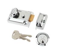 Yale Locks 77 Traditional Nightlatch Multi Colour (Chrome Finish 60mm Backset Box)