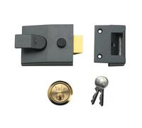 Yale Locks 88 Series Standard Nightlatch Multi Colour (Satin Chrome Cylinder 60mm Backset Box)
