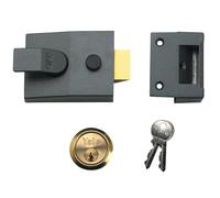 Yale Locks 88 Standard Nightlatch 60mm Backset DMG Finish Satin Chrome Cylinder