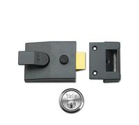 Yale Locks 89 Deadlock Nightlatch DMG Satin Chrome Cylinder 60 mm Backset Boxed