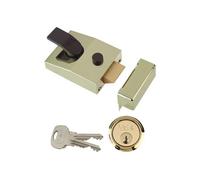 Yale Locks 89 Series Deadlocking Nightlatch Brlux, Chrome Or Dark Metal Grey (Dmg) (Brlux 60mm Backset Box)