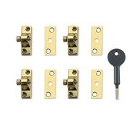 Yale Locks 8K118 Economy Window Lock Electo Brass Finish Pack 4 Visi Pack