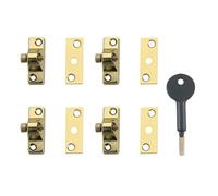 Yale Locks 8K118 Economy Window Lock Multi Colour (Electo Br Finish Pack 4 Visi)