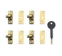 Yale Locks 8k118 Economy Window Lock - Multi Colour - Electo Brass Finish Pack 4 Visi - Multi Colour
