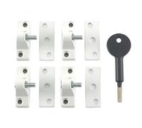 Yale Locks 8K118 Economy Window Lock Multi Colour (White Finish Pack 4 Visi)