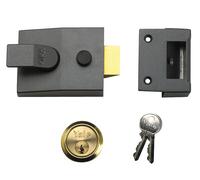 Yale Locks 91 Basic Nightlatch 60mm Backset DMG Finish Box YAL91DMGPB
