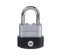 Yale - Y125B/40/122/1 High Secuirty Heavy Duty 40mm Laminated Steel Padlock - Open Hardened Steel Shackle - 3 Keys