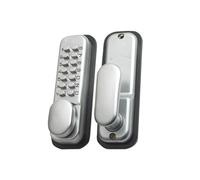 Yale Locks P-dl02-sc Push Button Door Lock Chrome Finish Hold Open Function