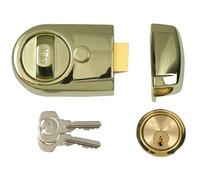 Yale Locks P-Y3-Blx-Pb-60 Y3 Nightlatch Modern 60mm Backset Brasslux Finish Visi Yaly3Blxpb60