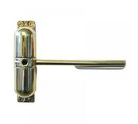 Yale Surface Mounted White Door Closer Spring Loaded with Adjustable Tensioner