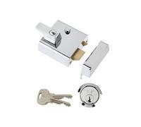 Yale Locks P2 Double Security Nightlatch 40mm Backset Chrome Finish Visi YALP2C