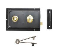 Yale Locks P334 Rim Lock 156 X 104mm in Black Yale Locks Black