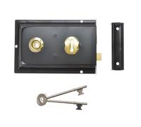 Yale Locks P334 Rim Lock 156 X 104mm in Black Yale Locks Black