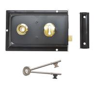 Yale Locks P334 Rim Lock Black Finish 156 x 104 mm Visi Pack