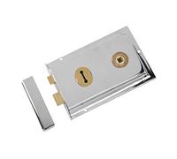 Yale Locks P334 Rim Lock Chrome Finish 156 x 104 mm Visi Pack