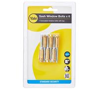 Yale Locks P6P119 Sash Window Bolts (Pack of 6)