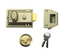 Yale Locks P77 Traditional Nightlatch 60Mm Backset Nickel Brass Finish Box YAL77