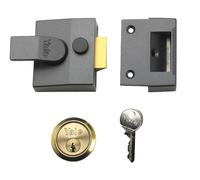 Yale P-84-DMG-PB-40 - Standard Nightlatch - 40mm - Dark Metallic Finish - Standard Security