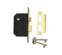 Yale Locks 650246085166 Pm246 Internal 2 Lever Mortice Sashlock Polished Brass 67Mm 2.5In