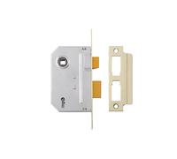 Yale Locks PM320 3 Lever Mortice Sashlock Polished Brass 79mm 3in