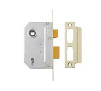 YALE M320 3" 78mm 3 LEVER MORTISE SASH LOCK BRASS FINISH