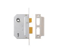 Yale Locks PM320 3 Lever Mortice Sashlock Polished Chrome 65mm 2.5in