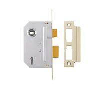 Yale Locks PM320PB30 3 Lever Mortice Sash Lock 80mm 3-inch - Polished Brass Finish